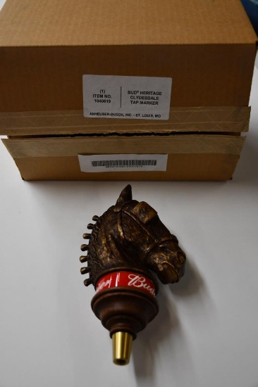 BUDWEISER/BUD HERITAGE CLYDESDALE TOP HANDLE, ANHEUSER-BUSCH, NIB
