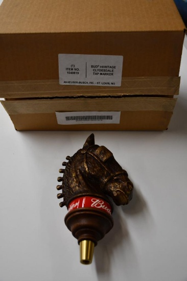 BUDWEISER/BUD HERITAGE CLYDESDALE TOP HANDLE, ANHEUSER-BUSCH, NIB