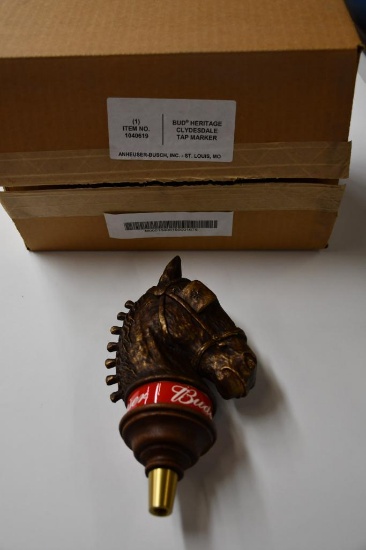 BUDWEISER/BUD HERITAGE CLYDESDALE TOP HANDLE, ANHEUSER-BUSCH, NIB