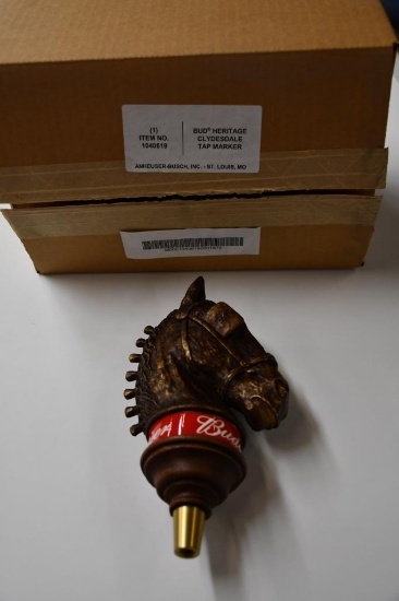 BUDWEISER/BUD HERITAGE CLYDESDALE TOP HANDLE, ANHEUSER-BUSCH, NIB