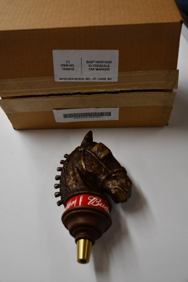 BUDWEISER/BUD HERITAGE CLYDESDALE TOP HANDLE, ANHEUSER-BUSCH, NIB