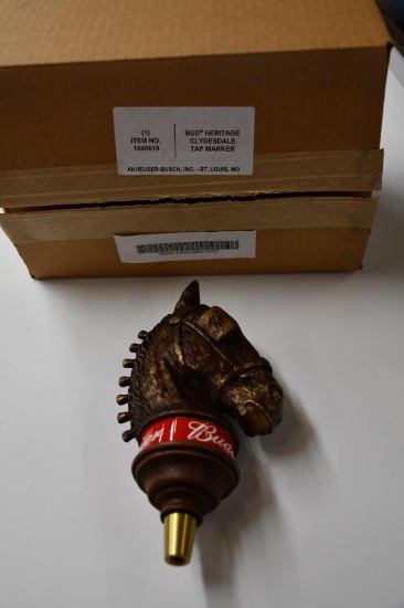 BUDWEISER/BUD HERITAGE CLYDESDALE TOP HANDLE, ANHEUSER-BUSCH, NIB