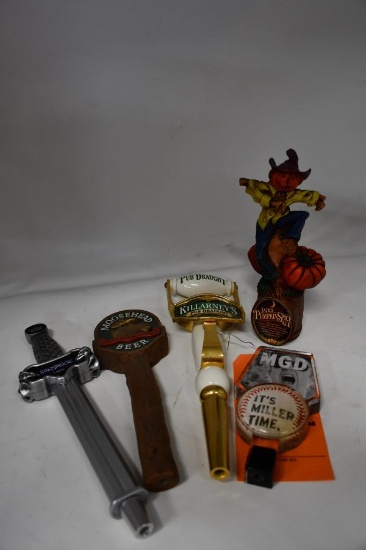 (5) TAP HANDLES: MOOSEHEAD, KILLARNEY'S, JACK PUMPKIN SPICE, KINGS BRUCKE, MGD