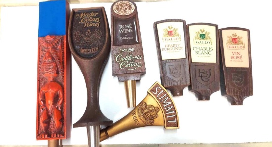 (7) TAP MARKERS; GALLO ROSE, GALLO CHABLIS,