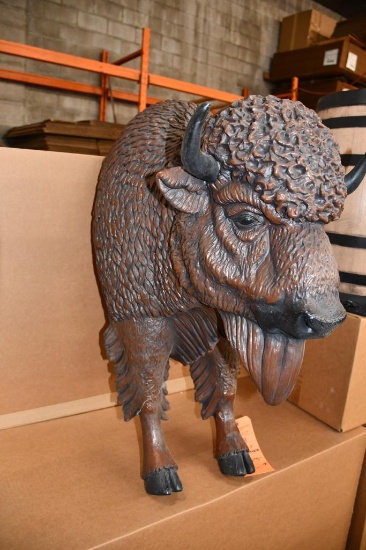 BUFFALO 3' RIGID URETHANE FOAM WALL HANGING, NIB