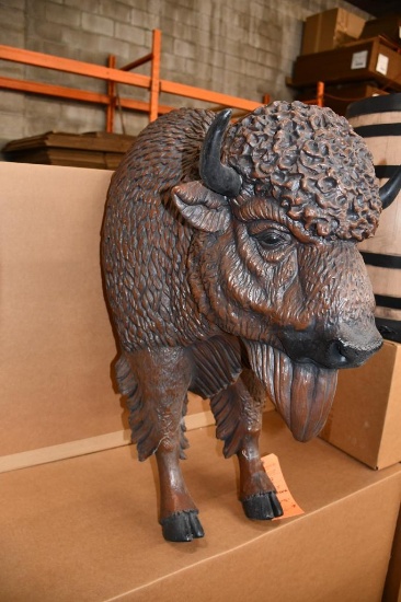 BUFFALO 3' RIGID URETHANE FOAM WALL HANGING, NIB