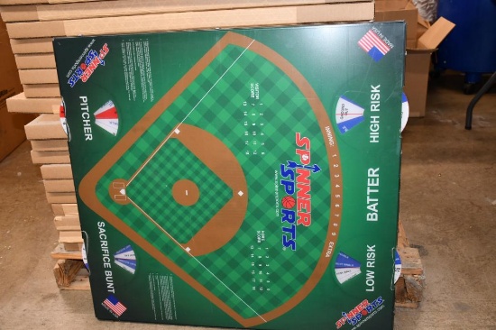 TABLE TOP SPINNER BASEBALL SPORTS GAME BOARD, 29" X 30"
