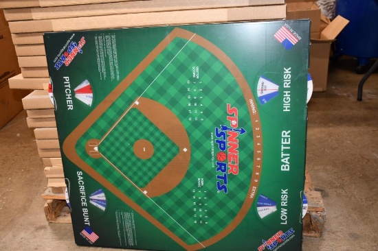 TABLE TOP SPINNER BASEBALL SPORTS GAME BOARD, 29" X 30"