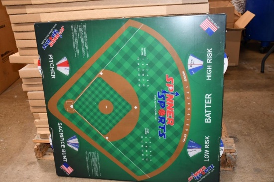 TABLE TOP SPINNER BASEBALL SPORTS GAME BOARD, 29" X 30"