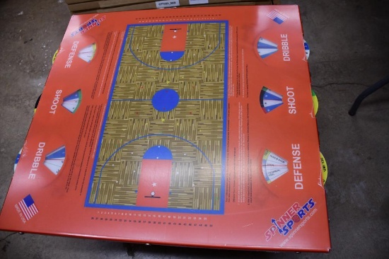 TABLE TOP "SPINNER" BASKETBALL SPORTS GAME BOARD, 29" X 30"