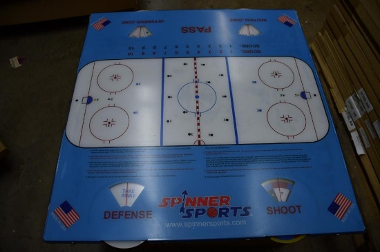 TABLE TOP "SPINNER" HOCKEY SPORTS GAME BOARD, 29" X 30"