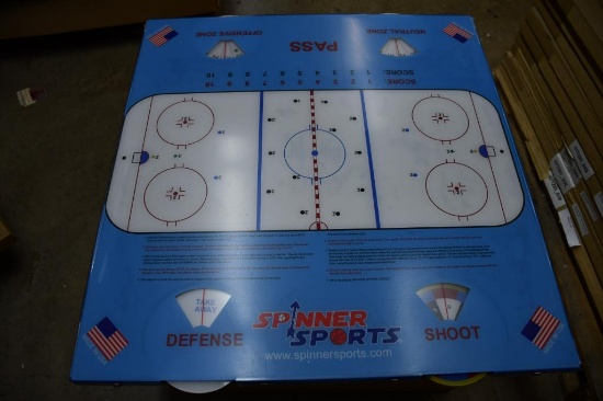 TABLE TOP "SPINNER" HOCKEY SPORTS GAME BOARD, 29" X 30"