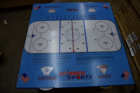 TABLE TOP "SPINNER" HOCKEY SPORTS GAME BOARD, 29" X 30"