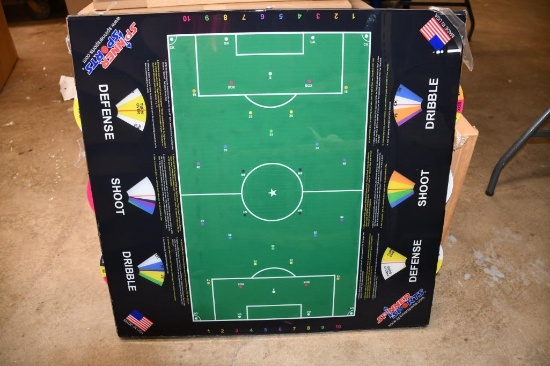 TABLE TOP "SPINNER" SOCCER SPORTS GAME BOARD, 29" X 30"