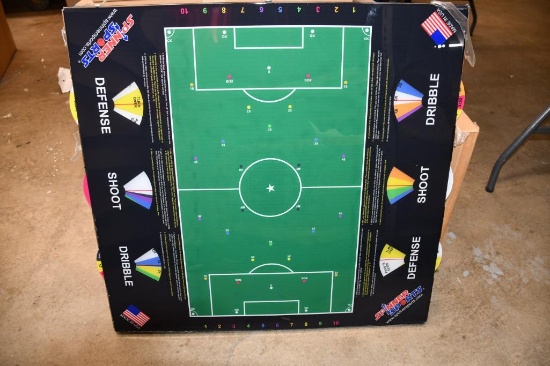 TABLE TOP "SPINNER" SOCCER SPORTS GAME BOARD, 29" X 30"