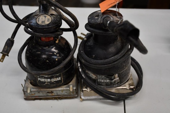 (2) 1/4 SHEET PORTER CABLE ELECTRIC SANDERS