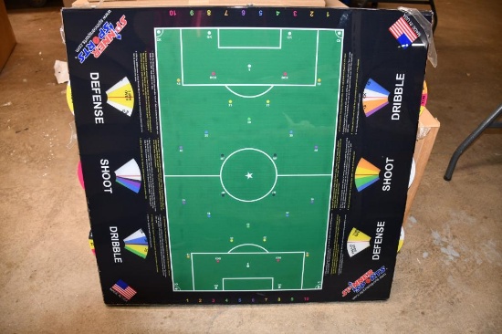 TABLE TOP "SPINNER" SOCCER SPORTS GAME BOARD, 29" X 30"