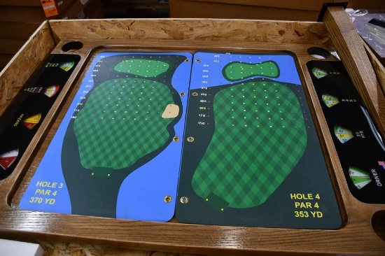 COMPLETE GOLF SPINNER TABLE W/LEGS, NIB WITH GRAPHICS