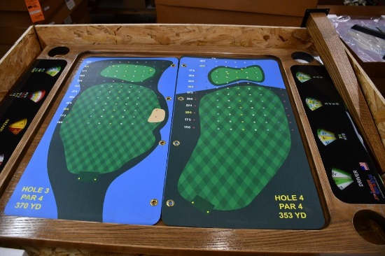 COMPLETE GOLF SPINNER TABLE W/LEGS, NIB WITH GRAPHICS