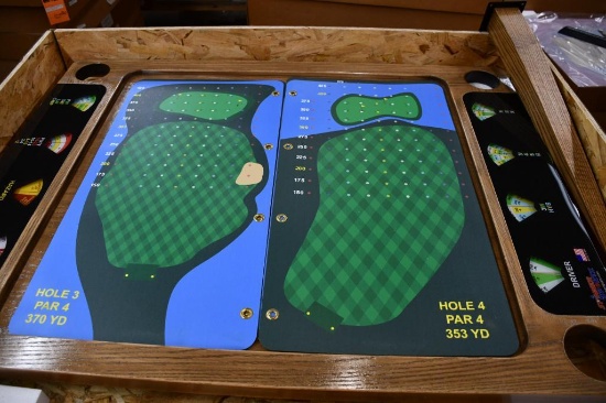 COMPLETE GOLF SPINNER TABLE W/LEGS, NIB WITH GRAPHICS
