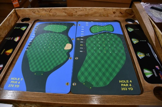COMPLETE GOLF SPINNER TABLE W/LEGS, NIB WITH GRAPHICS