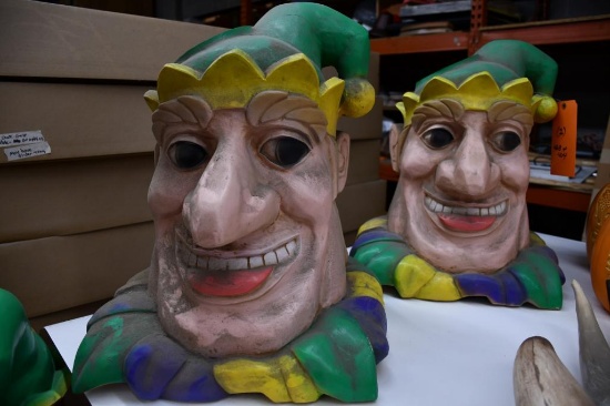 (2) COURT JESTER POLYURETHANE HEADS, 20" HIGH
