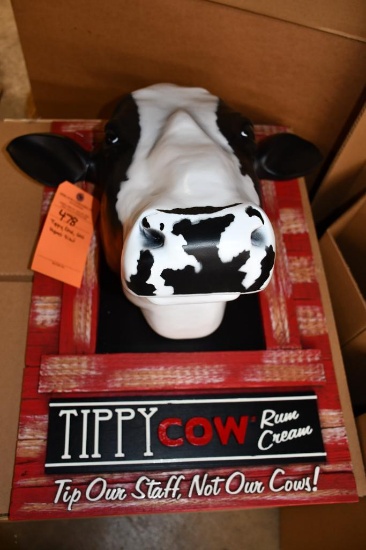 TIPPY COW, COW HEAD SIGN
