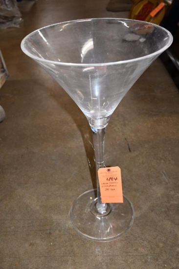 LARGE MARTINI GLASS/PLASTIC, 28"T