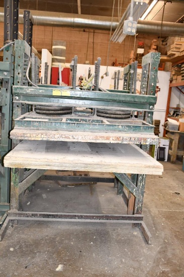 PNEUMATIC PRESS TABLE, 4 BAG, 54"L X 96"D X 72"H