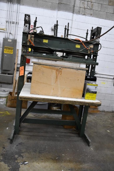 PNEUMATIC PRESS TABLE, 2 BAG, 52"L X 48"D X 82"H