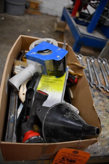 BOX OF MISC. HAND TOOLS