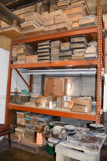 (1) SECTION ORANGE TEAR DROP PALLET RACKING, NO CONTENTS!!, 132" X 94"W X 43"D
