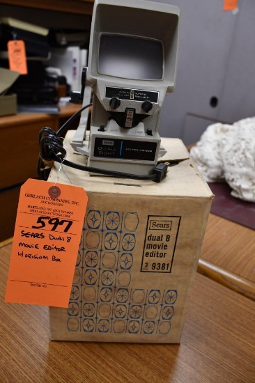 SEARS DUAL 8 MOVIE EDITOR W/ORIGINAL BOX