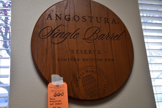 ROUND ANGOSTURA WALL PLAQUE, 20" DIA