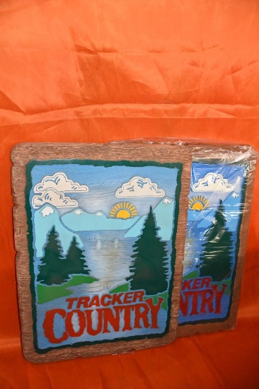 (2) TRACKER COUNTRY SIGNS