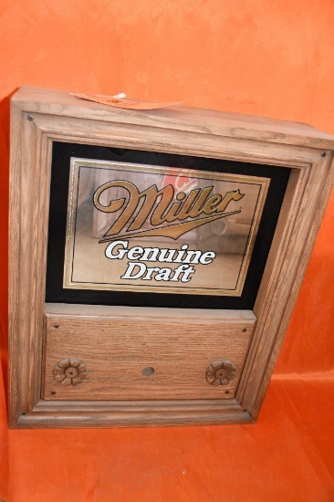 MILLER GENIUNE DRAFT MIRROR "TAP BOX" W/BOX, PICTURE IS A REPRESENTATIVE