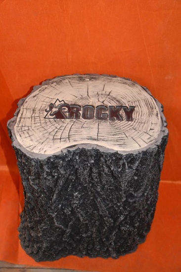 ROCKY TREE STUMP STOOL, 18"