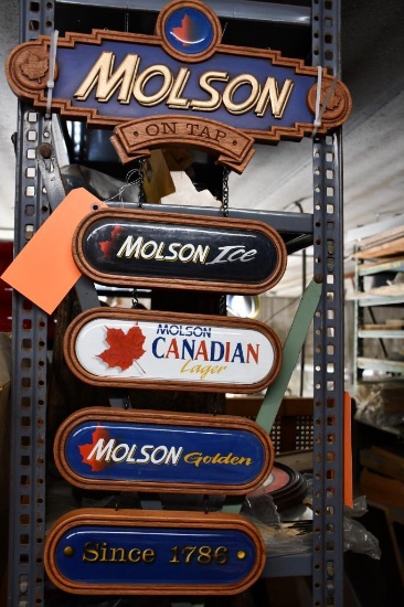 MOLSON ON TAP SIGN, 30" X 18"