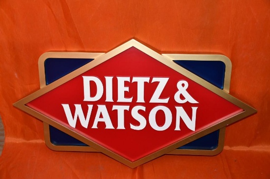 DIETZ & WATSON SIGN, 42" X 24"