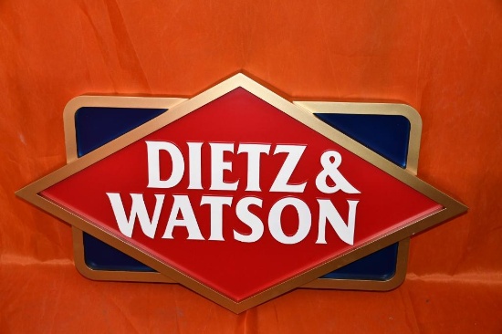 DIETZ & WATSON SIGN, 42" X 24"