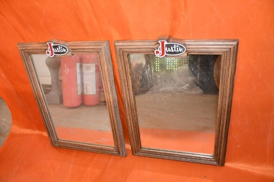 (2) JUSTIN BOOT MIRRORS