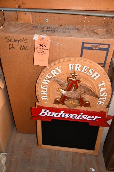 (2) BREWERY FRESH BUSWEISER CHALKBOARDS W/BOX