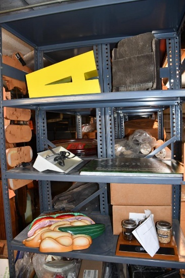 SHELVES 1, 2 & 3: MISC. ITEMS-O'DOULS STAINED GLASS LOOK, SENSORIA KITS, ETC.