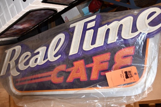 REAL TIME CAFE SIGN