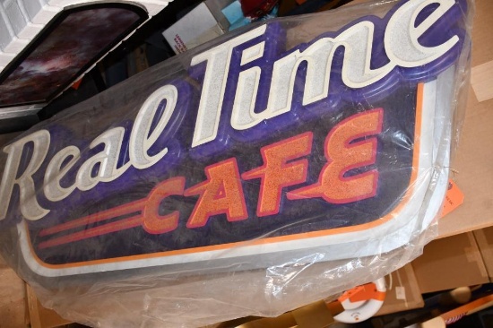 REAL TIME CAFE SIGN