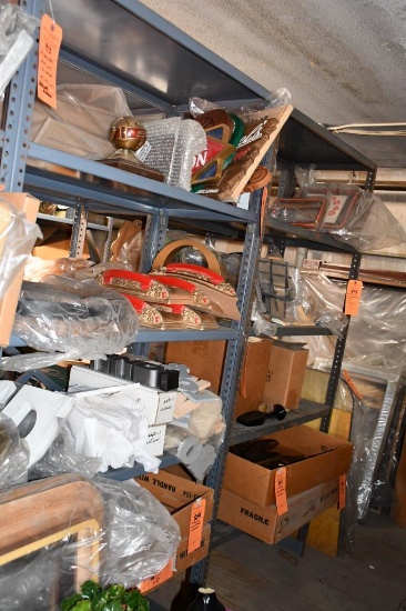 (2) GRAY METAL SHELVING UNITS, NO CONTENTS, 18" X 36" X 75"T, DELAYED REMOVAL