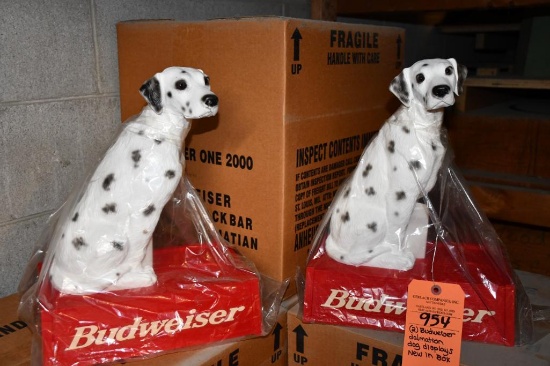 (2) BUDWEISER DALMATION DOG DISPLAYS, NIB