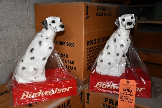 (2) BUDWEISER DALMATION DOG DISPLAYS, NIB