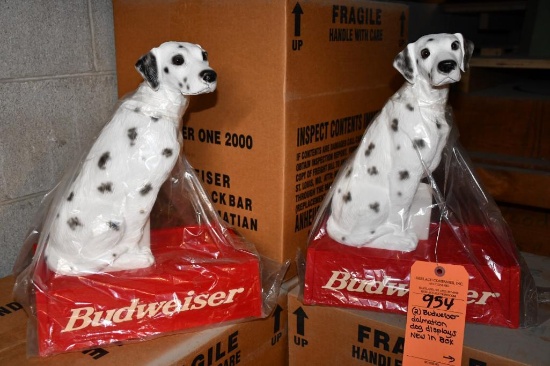 (2) BUDWEISER DALMATION DOG DISPLAYS, NIB