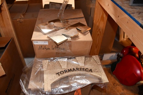 (2) BOXES ASSORTED SHINY LETTERS FOR PRODUCT PROMOTION & OTHER LETTERS